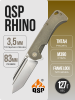 Нож QSP Rhino, M390, Titanium Bronze