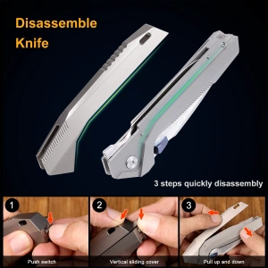 Нож Remette WK1, M390, Titanium Gray Handle, WK1-D - складной туристические ножи из стали Нож Remette WK1, M390, Titanium Gray Handle, WK1-D - складной туристические ножи из стали