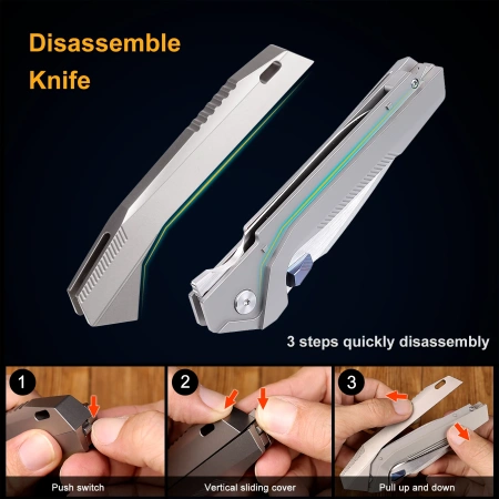 Нож Remette WK1, M390, Titanium Gray Handle, WK1-D Нож Remette WK1, M390, Titanium Gray Handle, WK1-D - купить в интернет-магазине Blademan