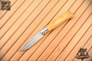 Нож Opinel №8, 12C27, Olive Wood, Деревянный футляр