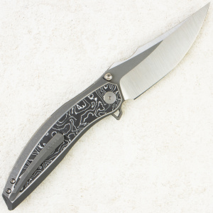 Нож WE Knife Quinseris, Satin M390, Titanium Gray with Aluminum Foil Carbon Inlay Handle, WE23093-3 Нож WE Knife Quinseris, Satin M390, Titanium Gray with Aluminum Foil Carbon Inlay Handle, WE23093-3
