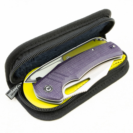 CIVIVI BullTusk Flipper & Thumb Hole Knife Purple