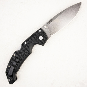Нож Cold Steel Voyager Large, AUS-10A, Griv-Ex Black, CS29AB - складной туристические ножи из стали