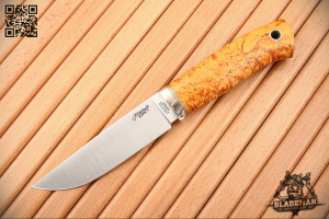 Южный Крест - Гризли, Карельская береза Янтарь, M390 - купить в интернет-магазине Blademan