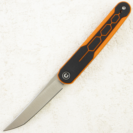 Нож CIVIVI KwaiQ, Nitro-V, G10 Black/Orange Handle, C23015-2