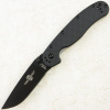 Нож Ontario Rat 1, Black, AUS-8, Nylon Black Handle, 8846BP