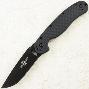 Нож Ontario Rat 1, Black, AUS-8, Nylon Black Handle, 8846BP