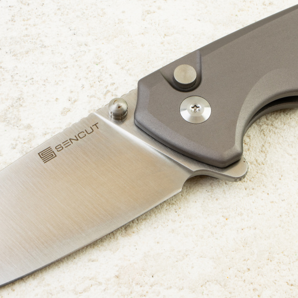 Нож SENCUT Serene, Satin, D2, Aluminum Gray Handle, S21022B-3
