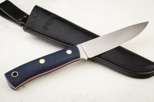 Нож Южный Крест ТКК, N690, Микарта Синяя, Насечка Нож Южный Крест ТКК, N690, Микарта Синяя, Насечка - купить в интернет-магазине Blademan