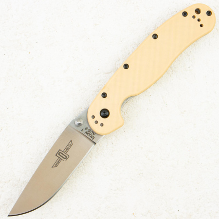 Нож Ontario Rat 1, AUS8, Desert Tan, Satin Blade, ON8848DT