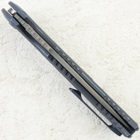 Нож WE Knife Sylox, Gray Stonewashed, M390, Titanium/Carbon Blue Handle, WE24027-2 Нож WE Knife Sylox, Gray Stonewashed, M390, Titanium/Carbon Blue Handle, WE24027-2