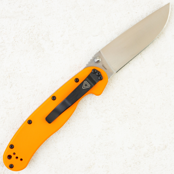 Нож Ontario Rat 1, D2, Satin, Orange Nylon, 8867OR