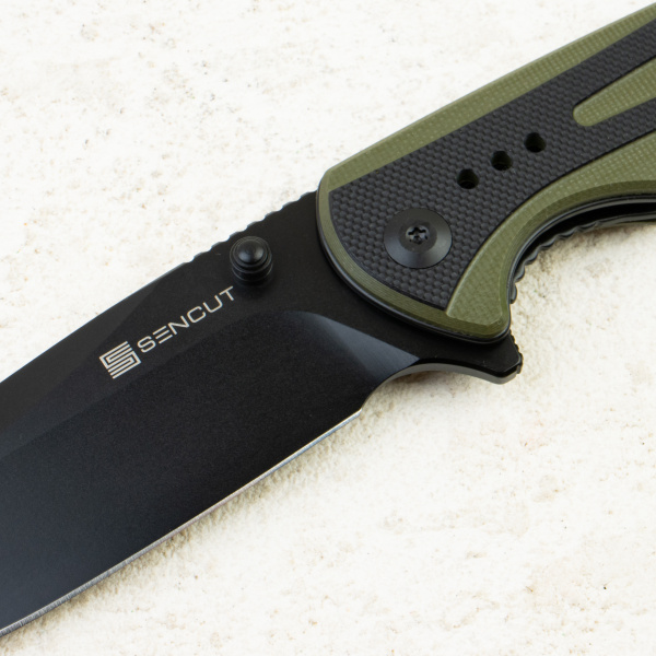 Нож SENCUT Regnator, Black, 9Cr18MoV, G10 Black/Green Handle, S24057-2