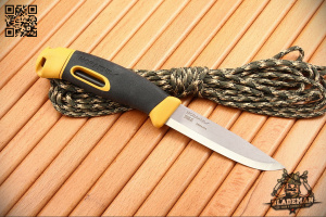 Нож Morakniv Companion Spark Yellow, нержавеющая сталь - купить в интернет-магазине Blademan