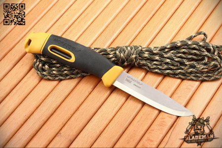 Нож Morakniv Companion Spark Yellow, нержавеющая сталь - купить в интернет-магазине Blademan