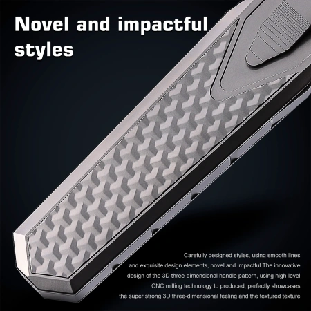 Нож Remette Swordfish Clip-Point, M390, Titanium Colorful Handle, ZL101B3