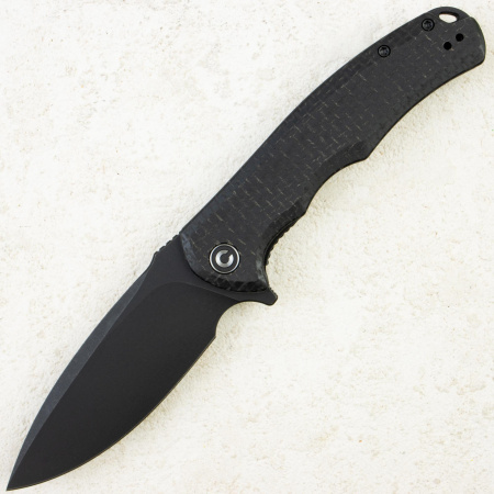 Нож CIVIVI Praxis, Black Stonewashed, 9Cr18MoV, Coarse Micarta Black Handle, C803G