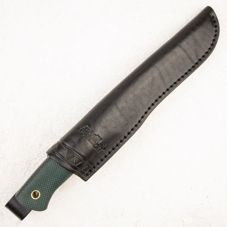 Нож Южный Крест Партнер L Эксперт, N690, Конвекс, Микарта Изумруд, Насечка - купить в интернет-магазине Blademan