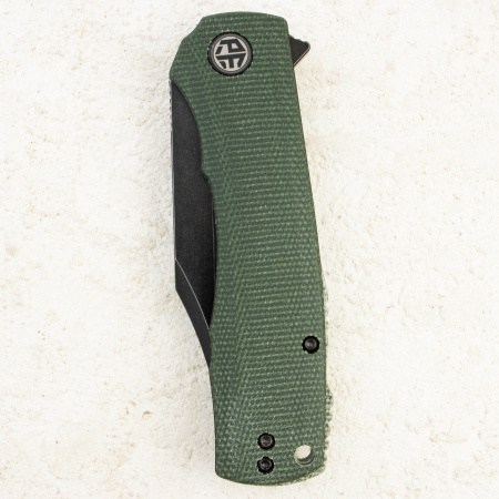 Нож Petrified Fish Victor, К110, Black Stonewashed, Micarta Green Handle, PFP03GRMW Нож Petrified Fish Victor, К110, Black Stonewashed, Micarta Green Handle, PFP03GRMW