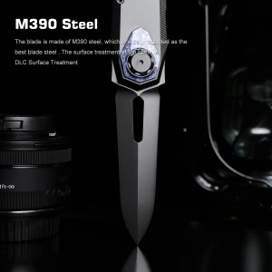 Нож Remette Infinite Power, M390, Titanium Black/Blue Handle, RTIP-D