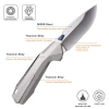 Нож Remette WK1, M390, Titanium Gray Handle, WK1-D Нож Remette WK1, M390, Titanium Gray Handle, WK1-D - купить в интернет-магазине Blademan