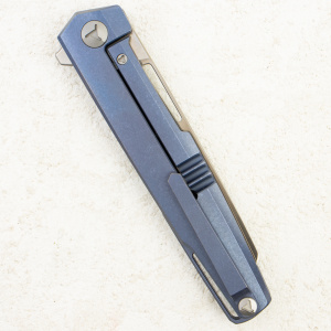 Mr.Blade Snob, M390 Satin, Titanium Blue Mr.Blade Snob, M390 Satin, Titanium Blue
