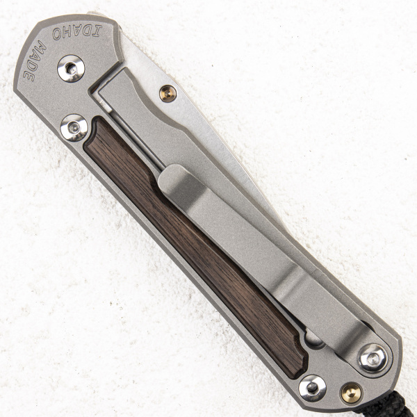 Нож Chris Reeve Small Sebenza 31, S45VN, Titanium/Macassar Ebony - складной туристические ножи из стали