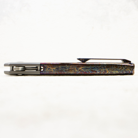 Нож WE Knife Ziffius Flipper & Thumb Stud & Button Lock Knife Gray Titanium Handle With Flamed Titanium Integral Spacer. LIMITED EDITION, WE22024D-4 Нож WE Knife Ziffius Flipper & Thumb Stud & Button Lock Knife Gray Titanium Handle With Flamed Titanium Integral Spacer. LIMITED EDITION, WE22024D-4 - купить в интернет-магазине Blademan