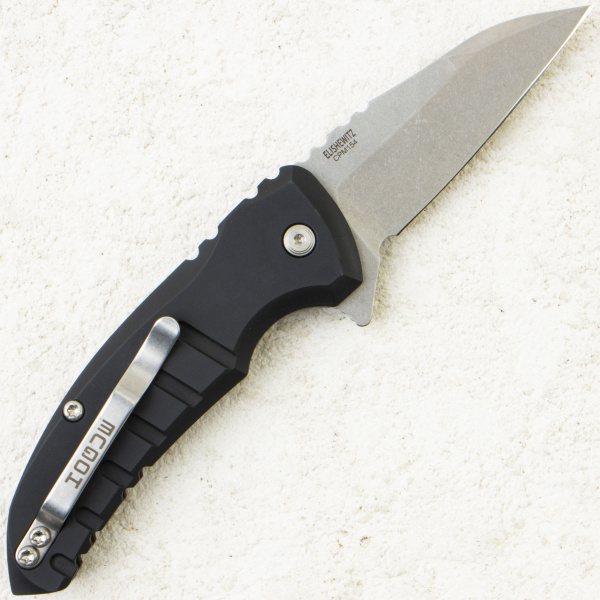 Нож Hogue X1-MicroFlip Wharncliffe, CPM 154, Aluminum Black, 24160