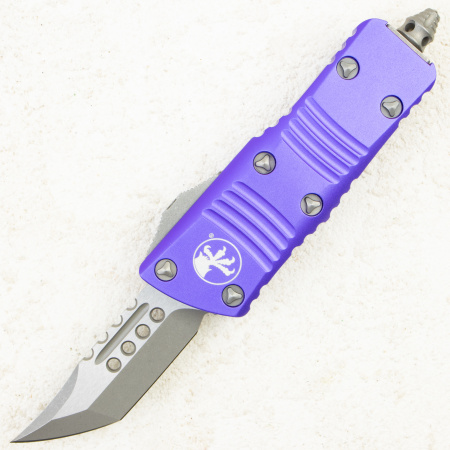 Нож Microtech Mini Troodon Hellhound, Apocalyptic, M390, Aluminum Purple, 819-10, (Signature Series) Нож Microtech Mini Troodon Hellhound, Apocalyptic, M390, Aluminum Purple, 819-10, (Signature Series)