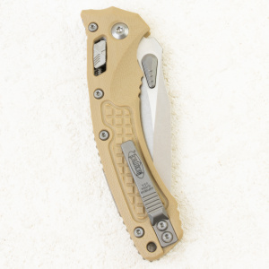 Нож Microtech Amphibian RAM-LOK, Stonewash, M390, G10 Frag Tan, 137RL-10 Нож Microtech Amphibian RAM-LOK, Stonewash, M390, G10 Frag Tan, 137RL-10