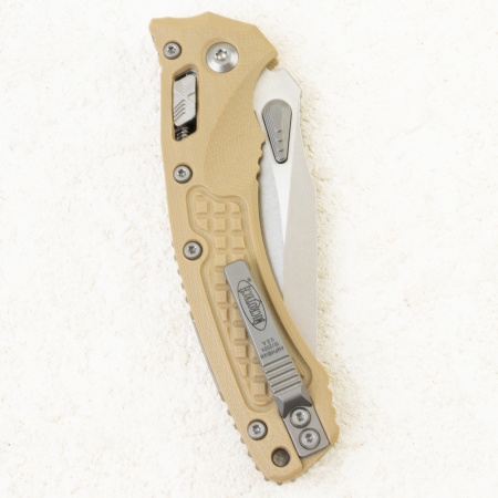 Нож Microtech Amphibian RAM-LOK, Stonewash, M390, G10 Frag Tan, 137RL-10 Нож Microtech Amphibian RAM-LOK, Stonewash, M390, G10 Frag Tan, 137RL-10