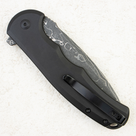Нож CIVIVI Praxis Button Lock, Damascus, Black Aluminum Handle, C18026E-DS1 Нож CIVIVI Praxis Button Lock, Damascus, Black Aluminum Handle, C18026E-DS1