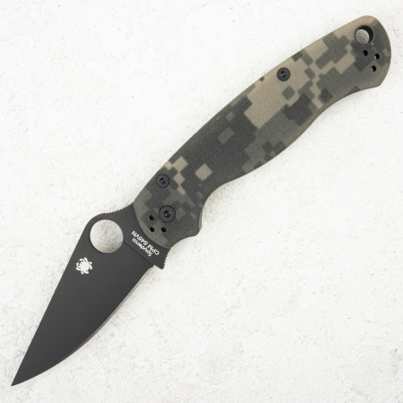 Нож Spyderco Paramilitary 2, CPM S45VN, Black, G10 Digital Camo, C81GPCMOBK2