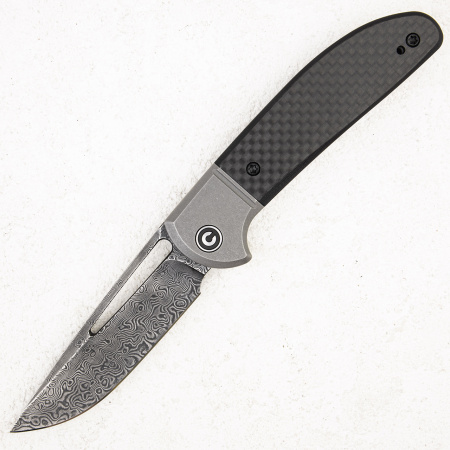 Нож CIVIVI Trailblazer, Damascus, G10 Carbon Black, C2018DS-1