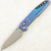 Нож NOC Knives Dark Feather 2.0, M390, Titanium Blue Handle, MT-2702 - купить в интернет-магазине Blademan