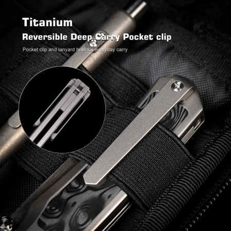 Нож Remette Aurora, M390, Titanium/Carbon Black/Gray Handle, AURA-D