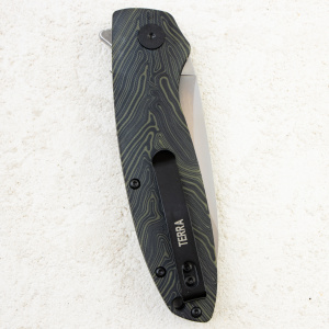 Нож Petrified Fish Terra, Satin, D2, G-Mascus Green/Black Handle, PFB01GRDMS Нож Petrified Fish Terra, Satin, D2, G-Mascus Green/Black Handle, PFB01GRDMS