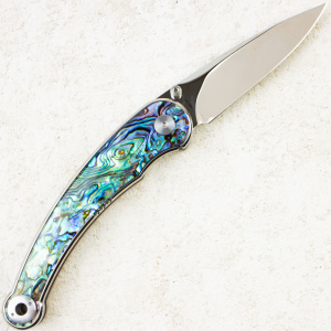 Нож QSP Dolphin, Mirror 14C28N, Abalone Handle, QS161-D Нож QSP Dolphin, Mirror 14C28N, Abalone Handle, QS161-D