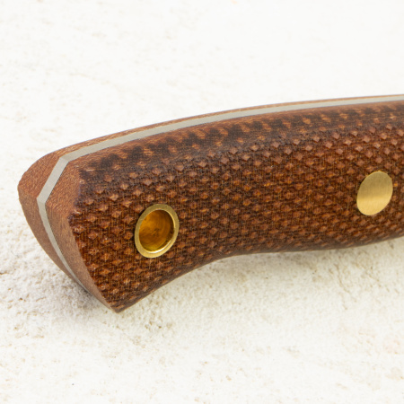 Нож Южный Крест Fang L, VG-10, Micarta Coyote, Насечка