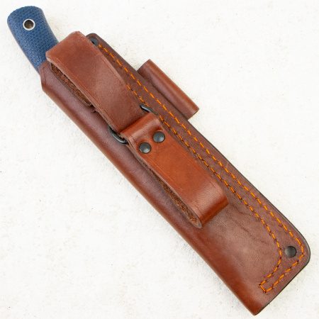 Нож Южный Крест Траппер, Convex, Elmax, Micarta Синий, Насечка, 255.2356.Elmax.K