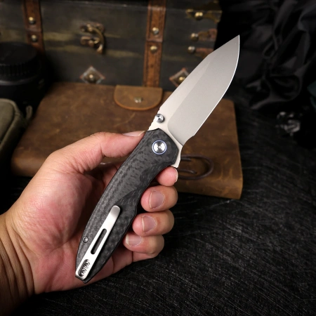 Нож Remette Cool Whale, 14C28N, G10 Black Handle, RTCL-GN1