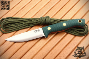 Нож Южный Крест Шершень, D2, Kонвекс, Микарта изумруд, Насечка - купить в интернет-магазине Blademan