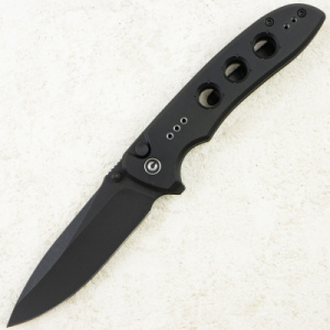 Нож CIVIVI Hyperpulse, Black Stonewashed, 14C28N, Aluminum Black Handle, C23087A-1