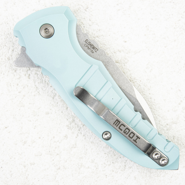 Нож Hogue X1 MicroFlip, CPM 154, Aluminum Aquamarine, 24163