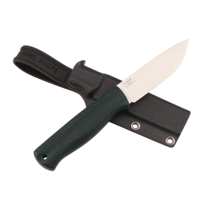Нож OWL Hoot S, Elmax Cryo, Micarta Emerald Handle, Kydex