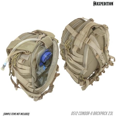 Тактический рюкзак MAXPEDITION Condor-II Hydration Backpack 23L, Khaki, 0512K