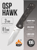Нож QSP Hawk, CPM S35VN, Shredded Carbon fiber Нож QSP Hawk, CPM S35VN, Shredded Carbon fiber