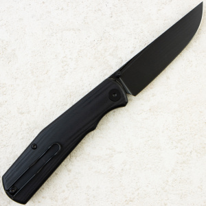 Нож Petrified Fish Lis, Black Stonewashed, 10Cr15CoMov, G10 Black Handle, PFP14DDW
