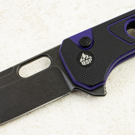 Нож QSP Unicorn, Black Stonewashed 14C28N, G10 Black/Purple, QS156-B2 Нож QSP Unicorn, Black Stonewashed 14C28N, G10 Black/Purple, QS156-B2